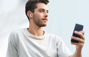 Casti wireless, Bluetooth 5.3, impermeabile IP54, autonomie 7 ore, roz - Img 9