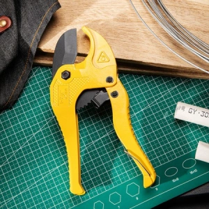 Cleste pentru taiat tevi, ergonomic, 42 mm, galben - Img 5