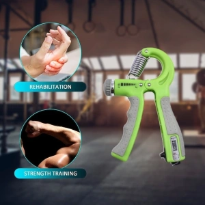 Flexor reglabil 10-60 kg,contor electronic, pentru antrenamentul incheieturilor si antebratului - Verde - Img 3