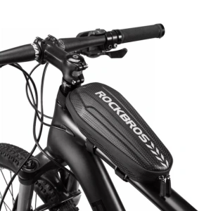 Geanta pentru bicicleta, impermeabila, 1.5l, 24.5 x 10 x 8 cm, negru - Img 6
