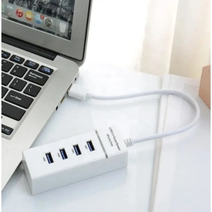 Hub USB 3.0 cu 4 porturi, Hi-Speed, alb - solutia compacta pentru conectivitate extinsa si transfer rapid de date - Img 8