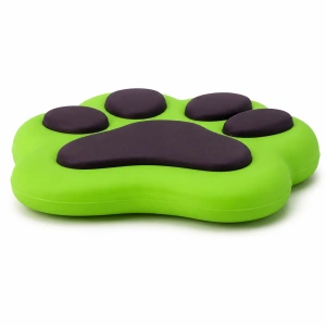 Jucarie antistres squishy, in forma de labuta de pisica, revenire lenta, pentru relaxare, 7.5 x 5.5 cm, verde/negru - Img 3
