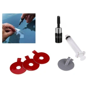 Kit de reparatii pentru parbriz auto, 14 piese, pentru indepartarea aschiilor si zgarieturilor minore, protectie impotriva fisurilor ulterioare - Img 4