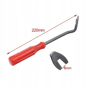 Levier extractor clipsuri auto 22,5 cm, unealta pentru demontare tapiterie, panouri si ornamente, varf metalic profilat, maner ergonomic - Img 2