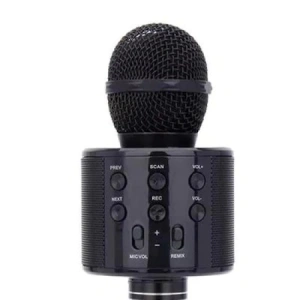 Microfon Bluetooth pentru copii,karaoke,boxa,cablu incarcare USB - Argintiu - Img 5
