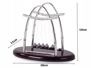 Pendul Newton pentru birou cu 5 bile, un gadget sau cadou uimitor, materiale de inalta calitate - Img 3