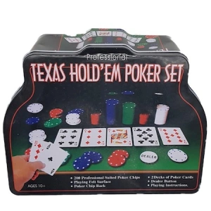 Poker Texas 200 jetoane,cutie cu design unic