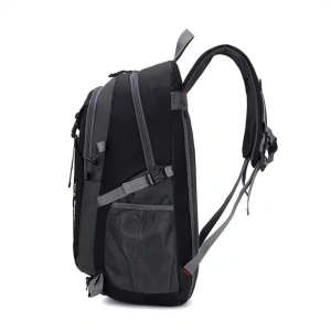 Rucsac multifunctional, outdoor, 40L, impermeabil, poliester, ergonomic, cu 3 compartimente, 50 x 31 x 23 cm, negru - Img 8