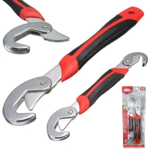 Set 2 chei universale cu carlig, metalice, reglaj 9-32 mm, lungimi 21 cm si 27 cm - Img 3