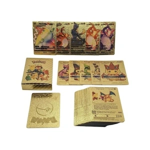 Set 55 cartonase aurii de colectie Pokemon Gold - Img 2