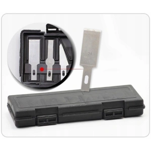 Set cutite modelare de precizie, 13 lame metalice, 3 manere, etui magnetic, pentru decupaj si lucrari fine - Img 2