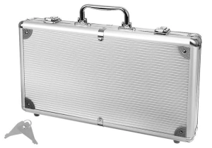 Set de poker cu 300 jetoane,trusa depozitare din aluminiu - Multicolor - Img 2