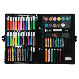 Set pictat si desen, 86 piese, gentuta depozitare tip valiza, 33.5 x 3.5 x 27 cm - complet, colorat si ideal pentru copii pasionati de arta - Img 10