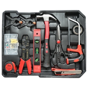 Set scule multifunctional 187 piese in troler rigid ABS si aluminiu, unelte profesionale crom vanadiu, kit complet cu roti si maner extensibil pentru reparatii si mentenanta - Img 6