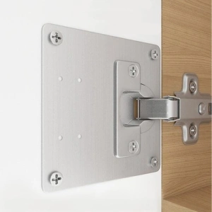 Set universal pentru consolidarea balamalelor de mobilier, 4 placi inox 9 x 9 cm, reparatie rapida pentru dulapuri si usi - Img 5