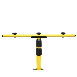 Stativ trepied metalic pentru proiector dublu, suport reglabil 62-155 cm, structura stabila pentru iluminat, lucrari tehnice si utilizare profesionala - Img 3