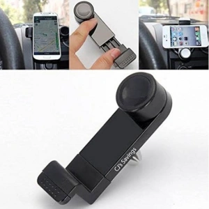 Suport auto universal, pentru telefon, prindere grila ventilatie, extensibil, compatibil telefoane pana la 6.5 inch, negru - Img 10