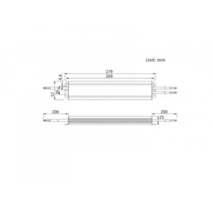 Sursă de alimentare LED Profesională 24V 150W SCHARFER - Img 2