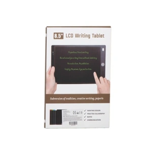 Tableta grafica de desenat pentru copii de 8.5 inch diagonala, cu buton de stergere si creion - Negru - Img 4