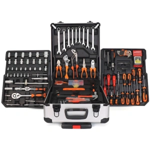 Trusa scule 187 piese multifunctionala, otel carbon, valiza cu roti si organizare inteligenta, profesionala si compacta - Img 4