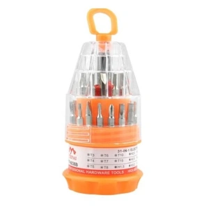 Trusa surubelnite de precizie 31 in 1, set biti interschimbabili, pentru reparatii electronice, maner magnetic, otel durabil - Img 5