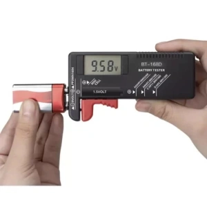 Verificator digital pentru baterii si acumulatori, LCD, negru, 11 x 6 x 2.5 cm, compatibil AA, AAA, 9V si Li-Ion - Img 9