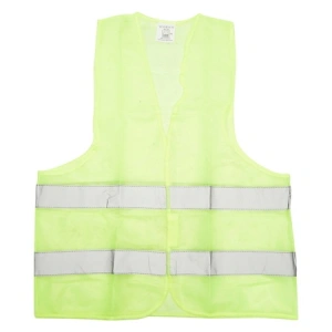 Vesta reflectorizanta galbena pentru siguranta rutiera, vizibilitate ridicata, marime universala, obligatorie pentru autoturisme, camioane si activitati outdoor