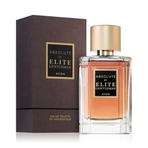 Apă de toaletă Avon Absolute by Elite Gentleman 50 ml - aromatic-lemnoasă pentru bărbați, cu note de mandarină, cardamom și lemn de cedru, ideală pentru eleganță și rafinament masculin