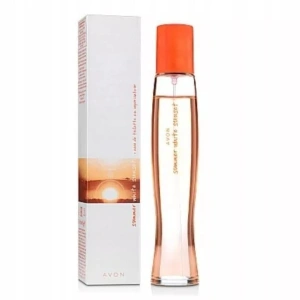 Apa de toaleta Avon Summer White Sunset 50 ml - floral, fructata, pentru femei, cu note dulci de mandarina, iasomie si mosc, perfecta pentru zilele calde de vara si serile relaxante