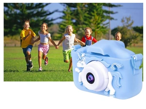 Aparat foto pentru copii,rezolutie 1080P HD,ecran 2 inch,12 MP, unicorn - Albastru - Img 7
