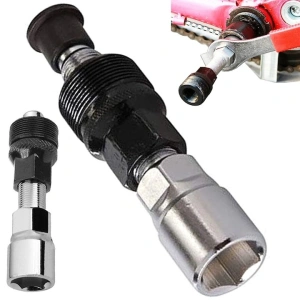 Cheie extractoare pentru pedale bicicleta, din otel, compatibil cheie 15, lungime 8.5 cm, patrata, negru/argintiu - Img 10