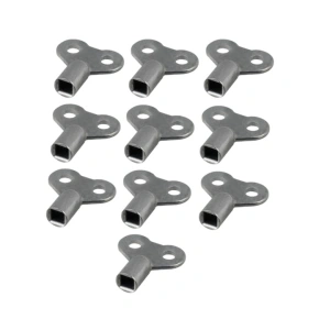 Cheite metalice pentru aerisirea caloriferelor, set 10 bucati, otel zincat, rezistente la uzura si coroziune