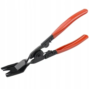 Cleste profesional pentru demontare clipsuri auto, pini si cleme tapiterie, extractor pentru ornamente si benzi decorative, otel calit, manere ergonomice