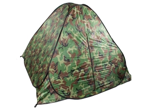 Cort camping pentru 4 persoane, 200 x 200 x 130 cm, cu husa, impermeabil, model camuflaj - Img 11