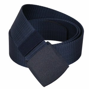 Curea barbati din nylon ajustabila, design fara gauri, catarama din plastic rezistent, 120 cm, albastru inchis - confort, rezistenta si stil modern