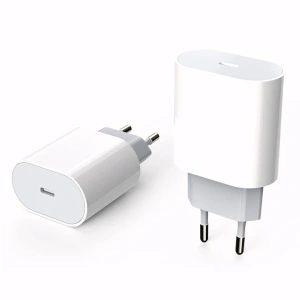 Incarcator retea USB Type-C, fast charge 20W, compact, universal, design alb, compatibil cu smartphone-uri si tablete, ideal pentru calatorii - Img 4