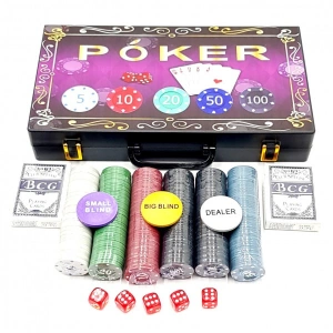 Joc Poker cu servieta din plastic inclusa, 200 jetoane - Img 2
