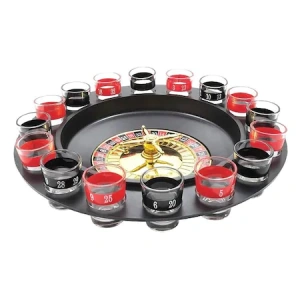 Joc Ruleta cu pahare pentru shot-uri,distractie,petreceri,29 cm diametru,16 pahare - Img 6