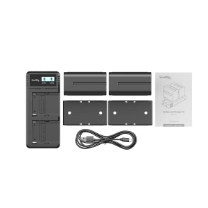 Kit SmallRig 3823 cu 2 Acumulatori tip Sony NP-F970 si Incarcator - Img 3