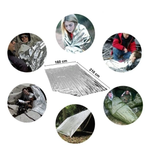 Kit supravietuire multifunctional camping si urgente, trusa compacta cu busola, lanterna, amnar, cutit pliabil si accesorii outdoor - Img 10