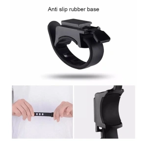Lanterna bicicleta cu acumulator si sonerie, impermeabila IPX5, 250 lm, 1200 mAh, rosu - Img 2