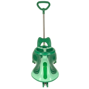 Masinuta pentru copii, fara pedale, maner ghidare, greutate maxima suportata 100 kg, 90 x 74 x 31.5 cm, verde - Img 10