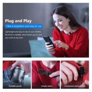 Microfon Lavalier Neewer omnidirecțional Plug & Play, microfon de înregistrare - Img 6