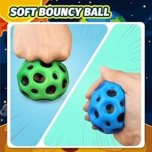 Minge antistres, saltareata, jucarie pentru copii, poliuretan, diametru 6.6 cm, elastica, portocaliu - Img 7