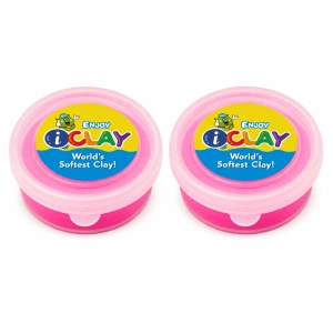 Pachet 2 plastiline pentru modelaj artistic, efect neon intens, 2 x 18 g, roz neon