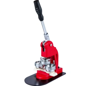 Presa manuala pentru confectionat insigne 75 mm, aparat profesional cu matrita inclusa, kit complet 100 componente, pentru ecusoane personalizate, branding si evenimente - Img 5