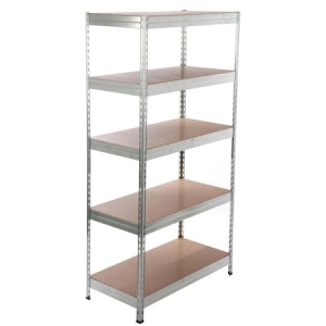 Raft metalic pentru depozitare cu 5 polite, capacitate 250kg/polita, total 1250kg,180x100x35cm - Img 2