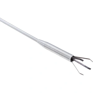 Sarpe pentru desfundat tevi, cu carlig, flexibil, metal/plastic, multifunctional, lungime 60 cm, rosu - Img 2