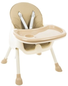 Scaun de masa Kruzzel multifunctional 3in1,greutate maxima 20 kg,varsta +6 luni - Bej - Img 5
