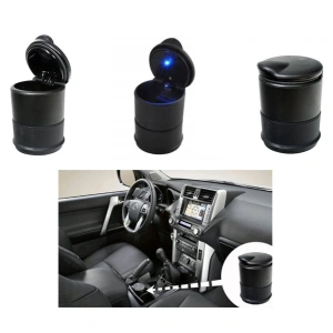 Scrumiera auto universala cu LED, 7 x 9 cm, neagra - design elegant, iluminare automata si functionalitate moderna pentru orice masina - Img 11
